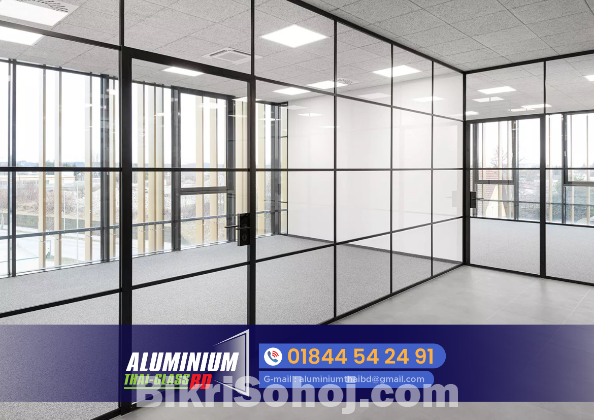 Interior Office Glass Partitions.